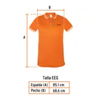 Playera polo performance para hombre, naranja, EEG, TRUPER 3