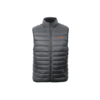 Chaleco de plumas ligero para hombre, gris, CH, TRUPER