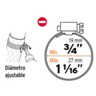 Bolsa con 2 abrazaderas sin fin # 10, 3/4 - 1-1/16', TRUPER 2