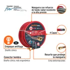 Manguera 3/4' super reforzada 4 capas 30m conexiones metal 2