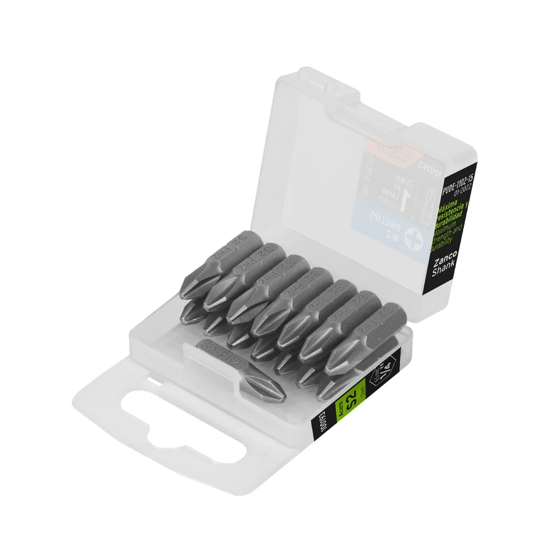 Estuche con 15 puntas de cruz PH2 largo 1', TRUPER EXPERT
