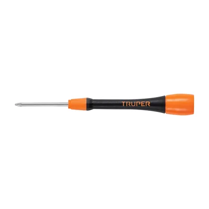 Desarmador de precisión de cruz PH1 mango ergonómico, TRUPER