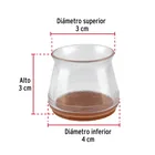 Caja con 24 protectores para patas de silla, transparente 3