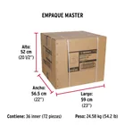 Caja con 24 protectores para patas de silla, transparente 7