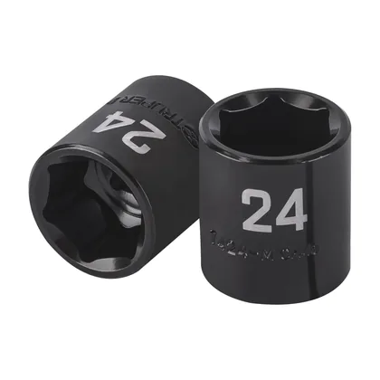 Dado de impacto de 24 mm, 6 puntas, cuadro 1/2', TRUPER