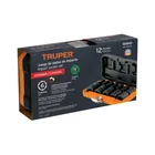 Juego de 12 dados cuadro 1/2' de impacto 6 puntas std 4