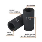 Dado largo de impacto de 1-3/16', 6 puntas, cuadro 3/4' 2