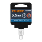 Dado de 5.5 mm, 6 puntas, cuadro 1/4', TRUPER 4