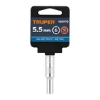 Dado largo de 5.5 mm, 6 puntas, cuadro 1/4', TRUPER 4