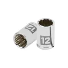 Dado de 12 mm, 12 puntas, cuadro 1/4', TRUPER 1