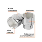 Dado de 1-3/4', 6 puntas, cuadro 3/4', TRUPER 2