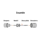 Brocasierra diamante 7/8' borde segmentado, TRUPER 3