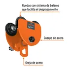 Trole de carga 1/2 ton para vigas IPS e IPR, ajustable 2