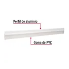 Guardapolvo fijo de 100 cm, blanco, HERMEX 2