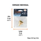 Conector 1/2' hembra de aluminio, TRUPER 4