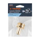 Conector 1/2' macho de aluminio, TRUPER 3