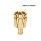 Conector 1/2' hembra robusto de aluminio, TRUPER 2