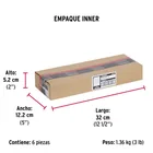 Pasador con cadena para puerta, acabado cromo mate, HERMEX 6