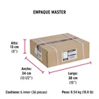 Pasador con cadena para puerta, acabado cromo mate, HERMEX 7