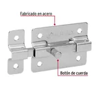 Pasador de barra plana 2' acabado cromo, HERMEX 2
