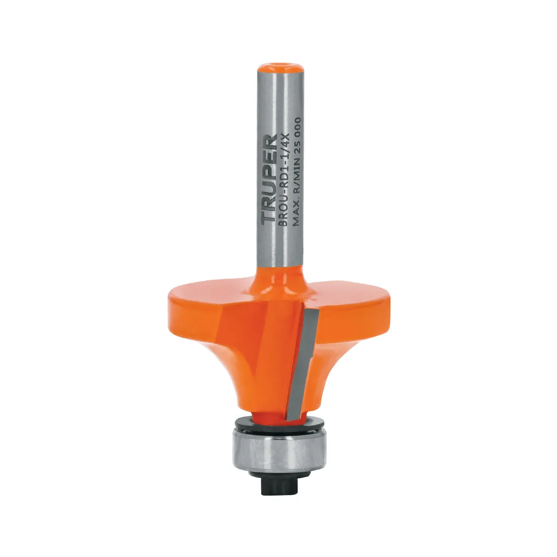 Broca para router, redondeado, 1-1/4' con balero, TRUPER