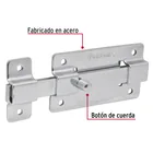 Pasador de barra plana 4' acabado cromo, HERMEX 2