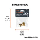 Conector 3/4' rápido macho de latón, sistema click, TRUPER 4