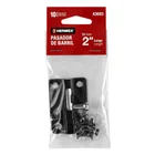 Pasador de barril 2' de acero acabado negro, HERMEX 4