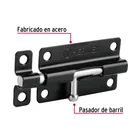Pasador de barril 4' de acero acabado negro, HERMEX 2