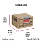 Pasador de barril de acero cromo 3', HERMEX 6
