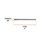 Broca para vidrio y azulejo 1/4', TRUPER EXPERT 3