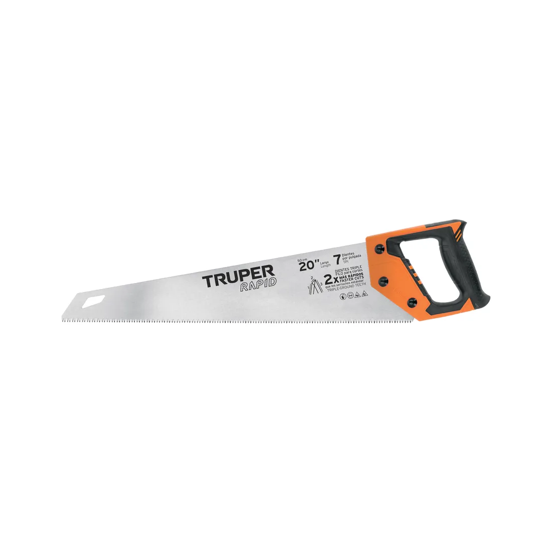 Serrucho Rapid 20', 7 DPP, mango Comfort grip, TRUPER