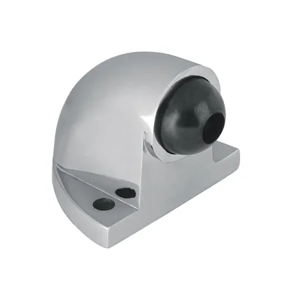Tope tipo codo para puerta, cromo, HERMEX