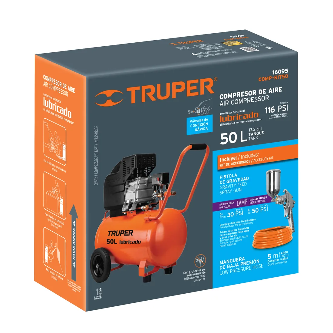 Caja de empaque de repuesto para COMP-KIT50, TRUPER