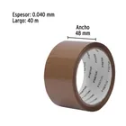 Cinta de empaque 48 mm x 40 m canela, PRETUL 3