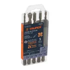 Juego de 5 brocas para concreto SDS Plus, TRUPER 1