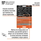 Juego de 73 herramientas cuadro 3/8' std y mm para mecánico 2