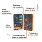 Desarmador de precisión con 106 puntas intercambiables 2