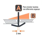 Bolsa c/100 anclas curvas de 2mm para nivelación de azulejos 2