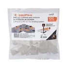 Bolsa c/100 anclas curvas de 2mm para nivelación de azulejos 3