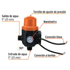 Control automático de presión de bombas para agua, 90° 2