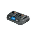 Cargador dual de baterías de ion litio 20V, TRUPER MAX 1