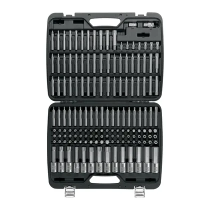 Juego de puntas y dados con punta para mecánica, 150 piezas