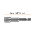 Estuche con 50 dados magnéticos de 3/8' largo 2-1/2', EXPERT 3