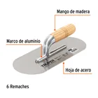 Llana 12' canto redondo, 6 remaches, mango madera, TRUPER 2