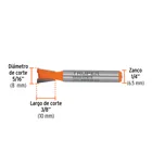 Broca para router, cola de pato, 5/16', TRUPER 3
