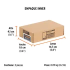 Broca para router, corte en 'V', 1/4', TRUPER 6