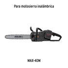 Cadena repuesto 16' para motosierra sin cable MAX-40M TRUPER 2