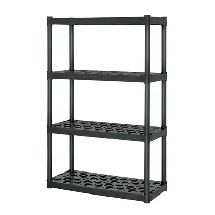 Estante plástico 4 repisas capacidad 70kg, 91x43x142, TRUPER