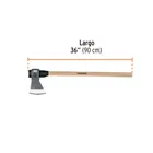Hacha media labor 4-1/2 lb, mango de madera 36', TRUPER 3